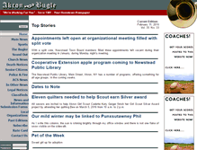 Tablet Screenshot of akronbugle.com